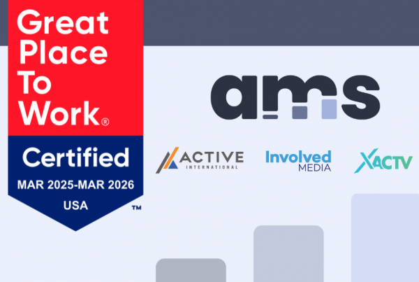 Great Place To Work logo and AMS Lockup logo