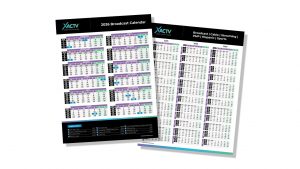 2026 XACTV Broadcast calendar