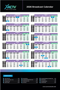 XACTV 2026 Broadcast Calendar