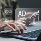 Graphic image of Ad spend increase chart